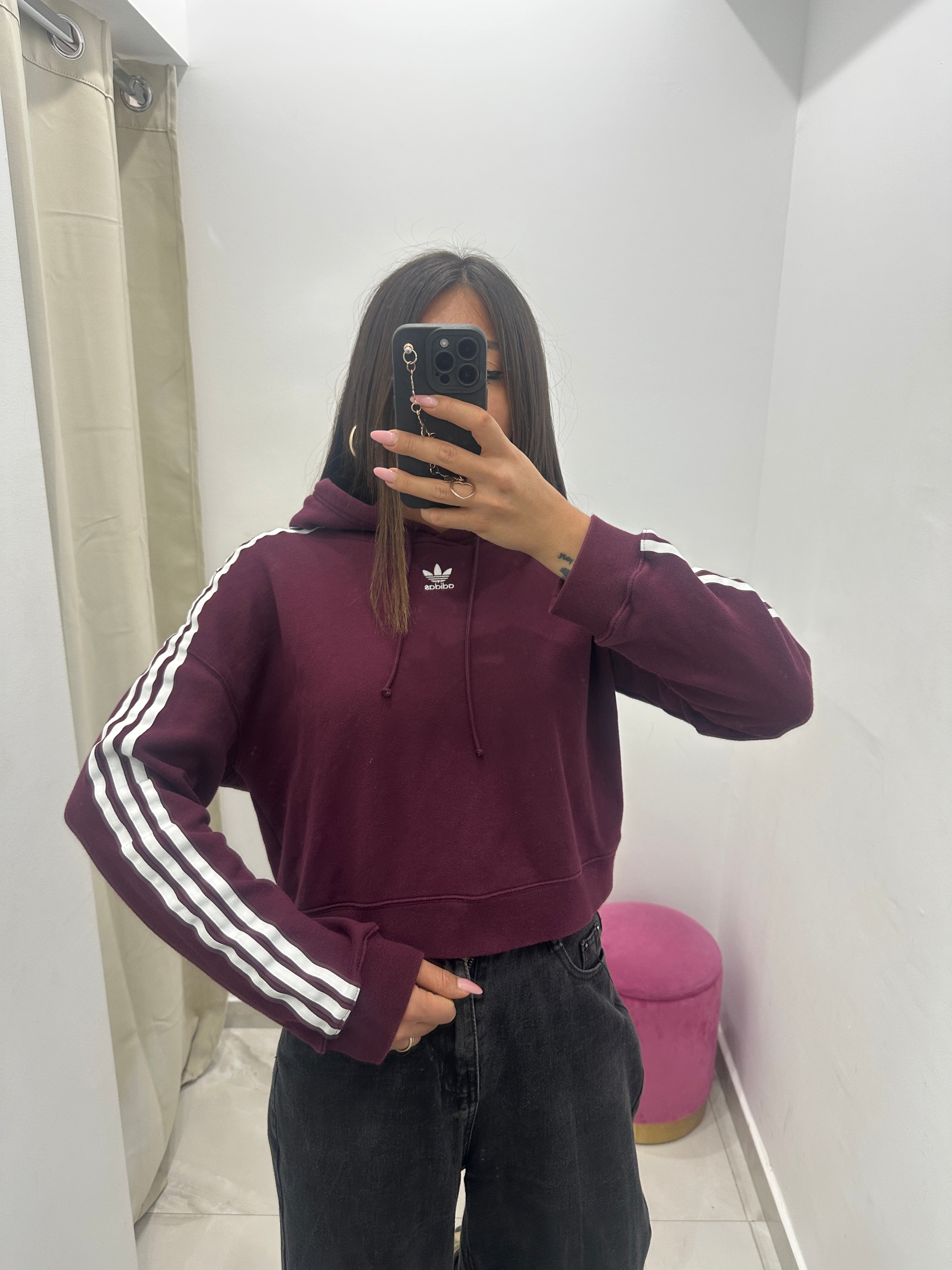 Felpa Vintage Adidas Crop