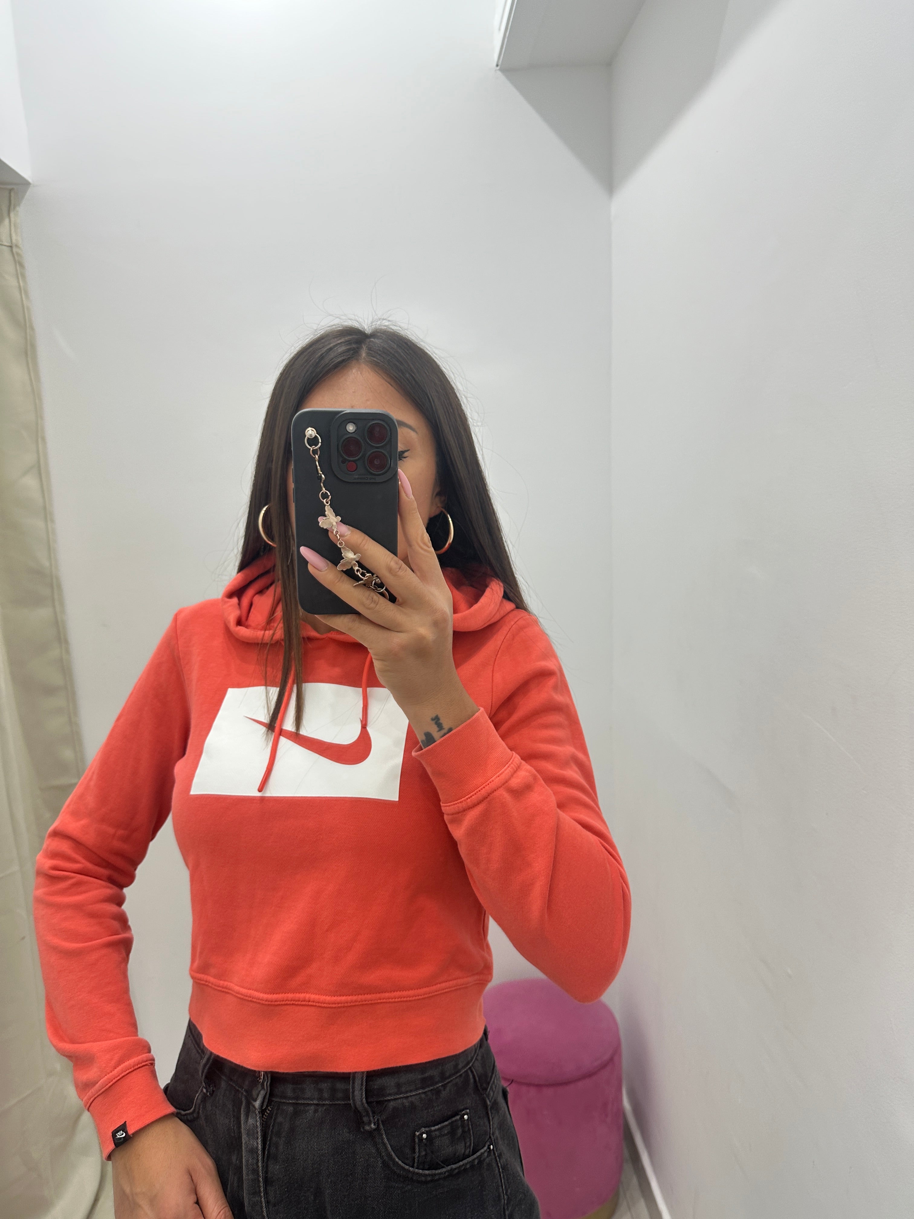 Felpa vintage Nike crop