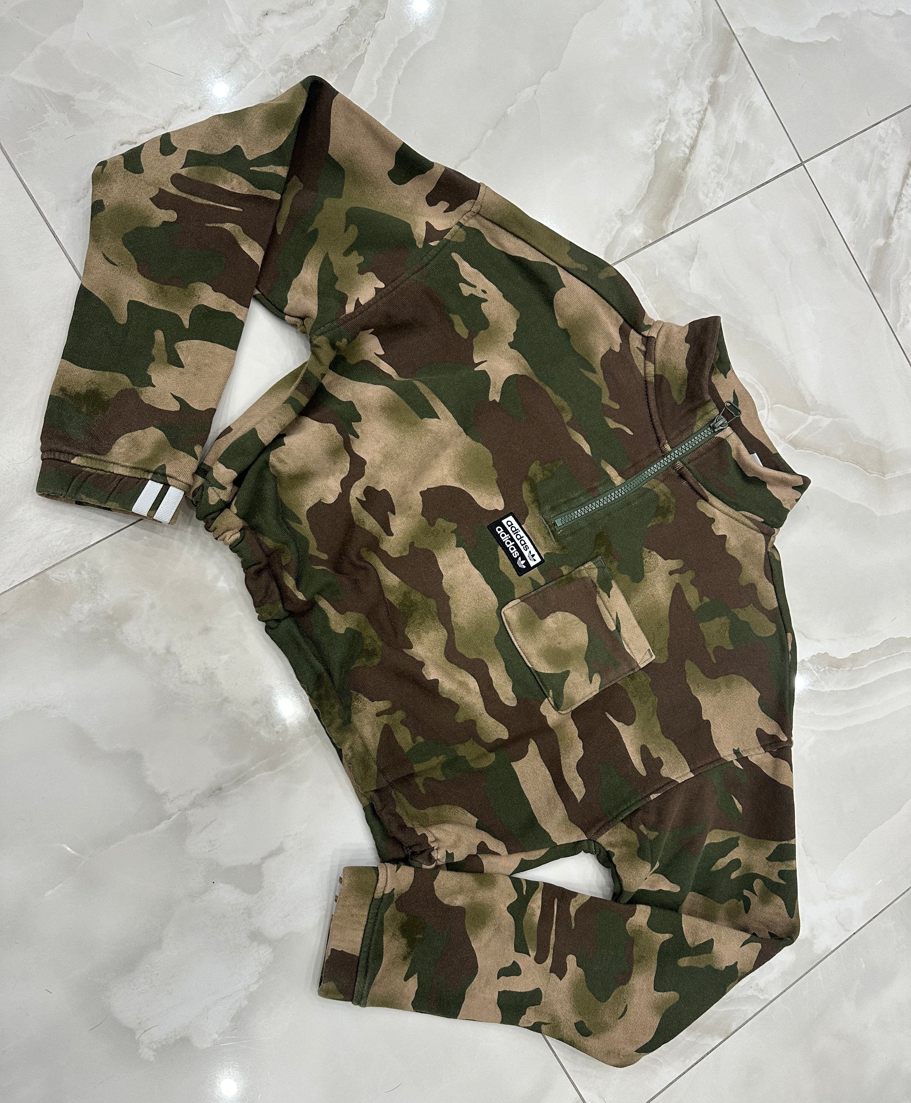 Felpa vintage militare crop