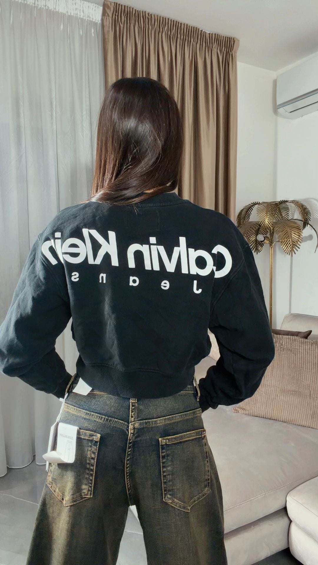 Felpa vintage sportivo nera