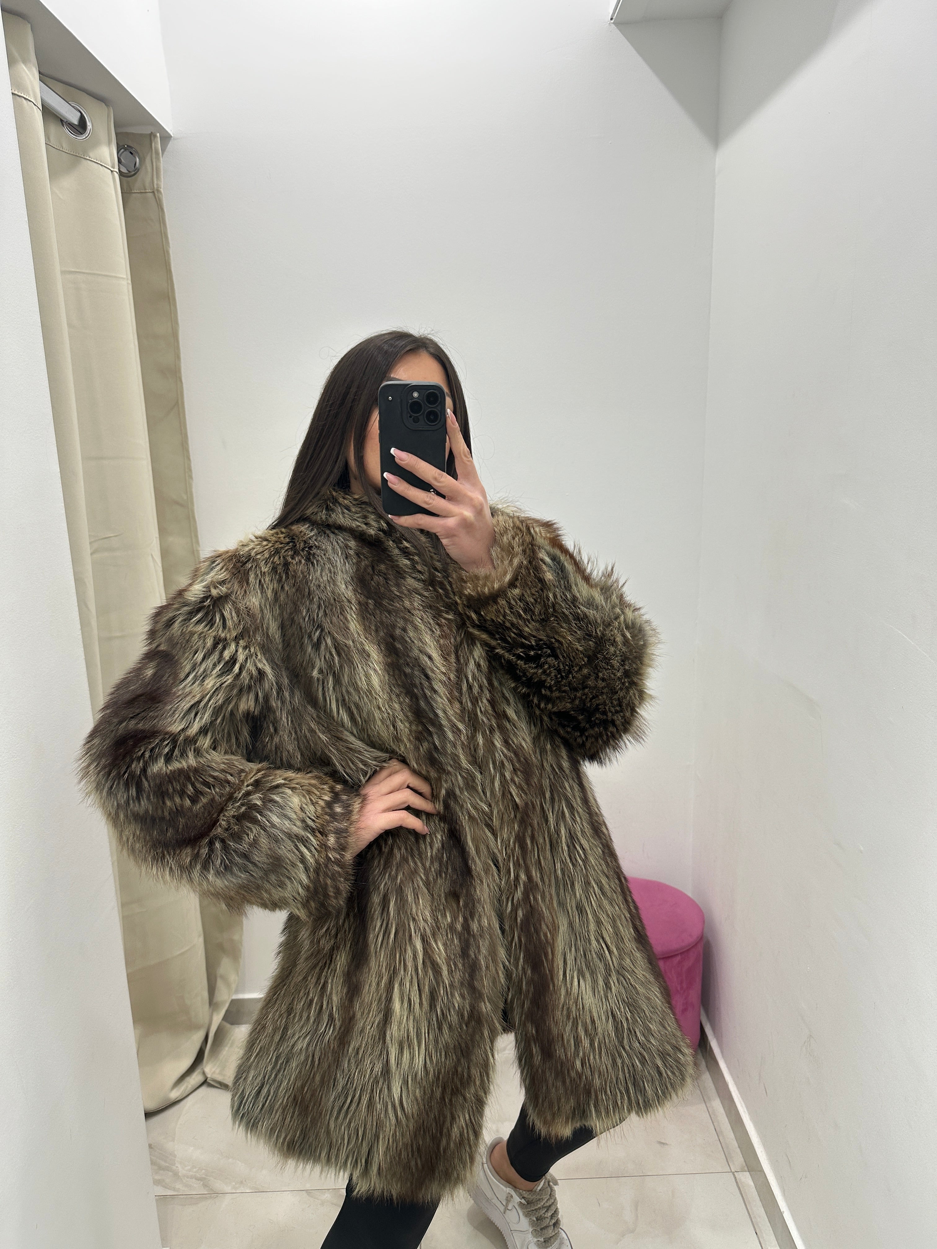 Pelliccia vera vintage marmotta