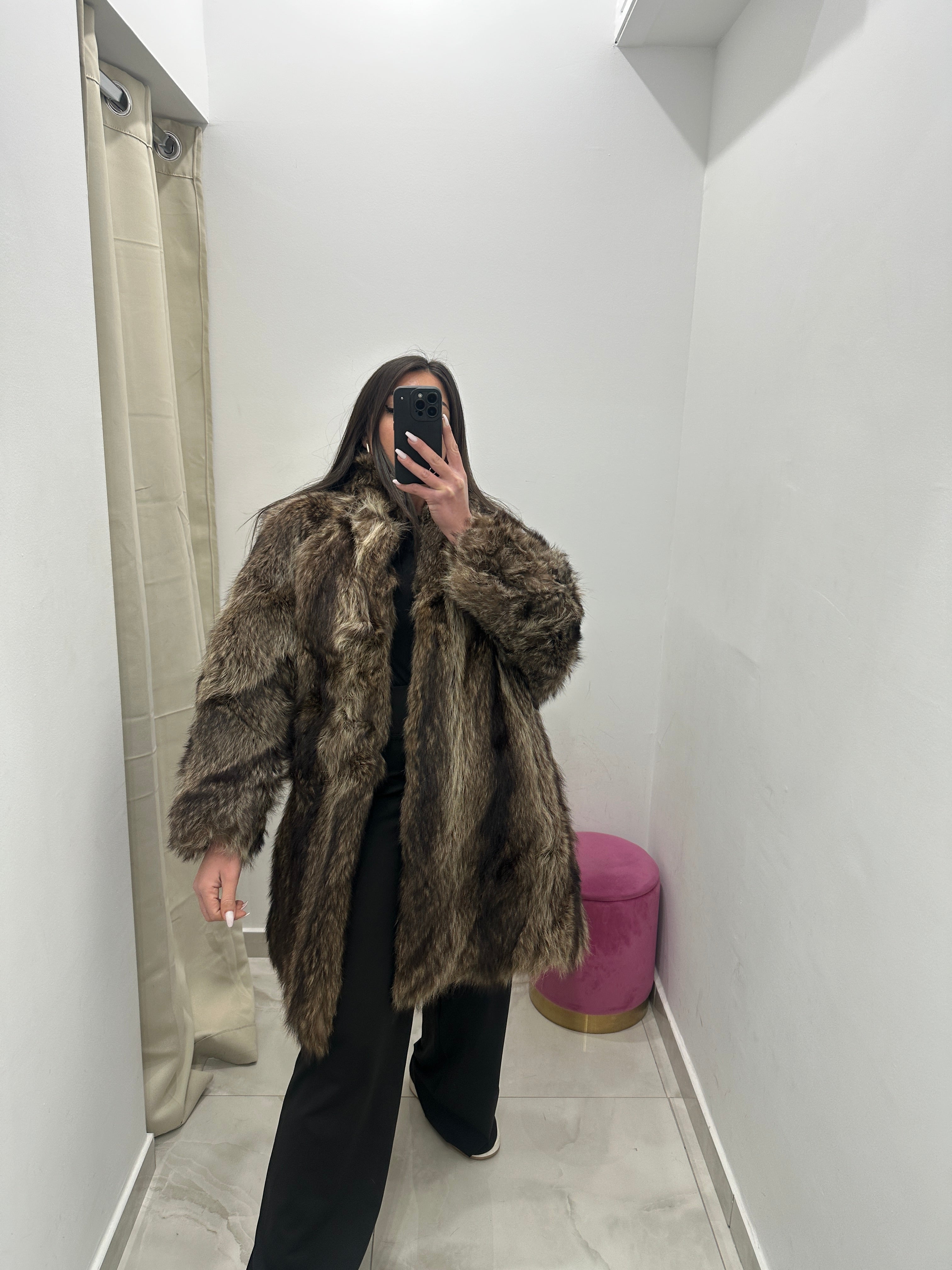 Pelliccia vera vintage marmot