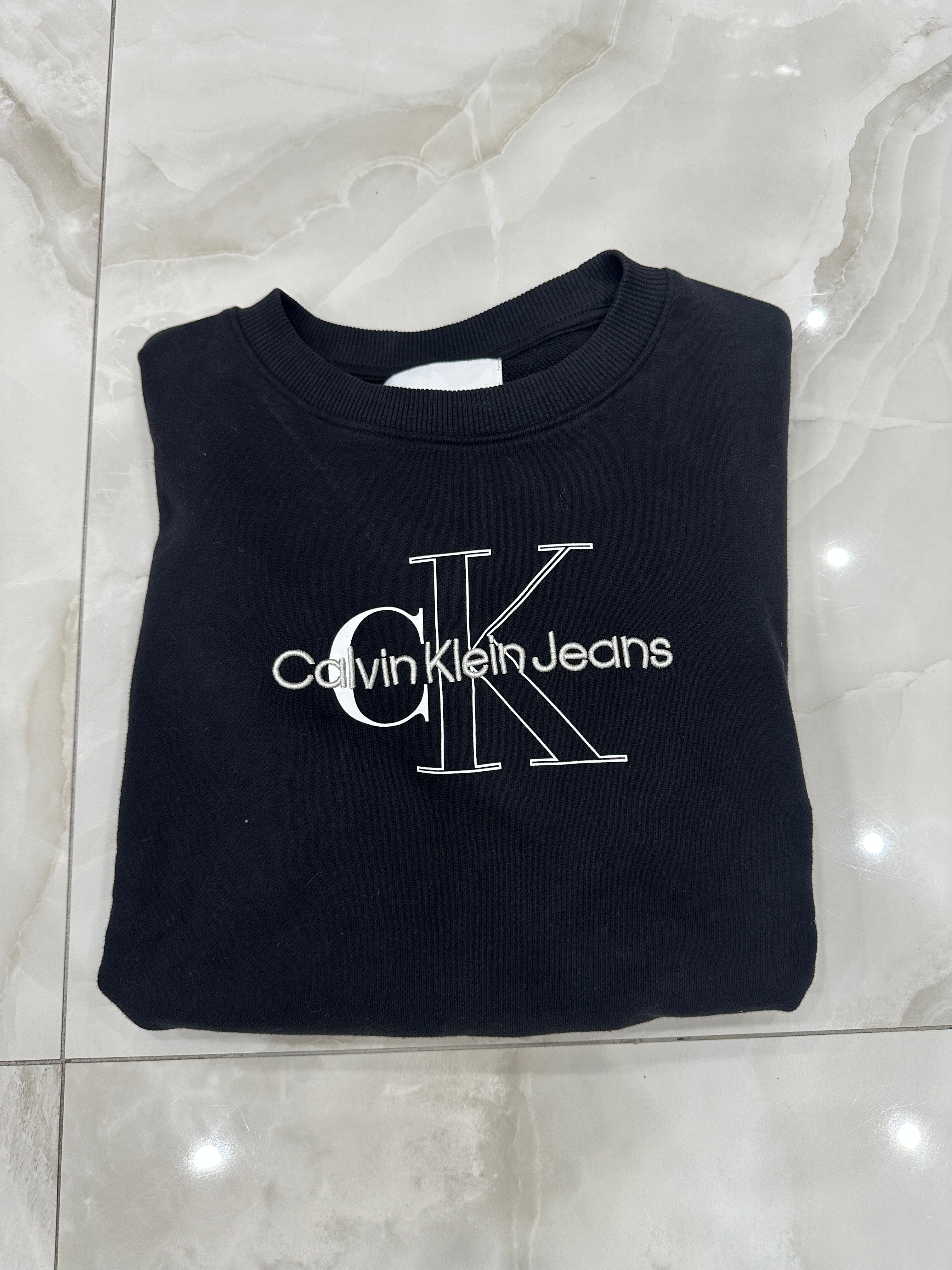 Felpa vintage nera crop