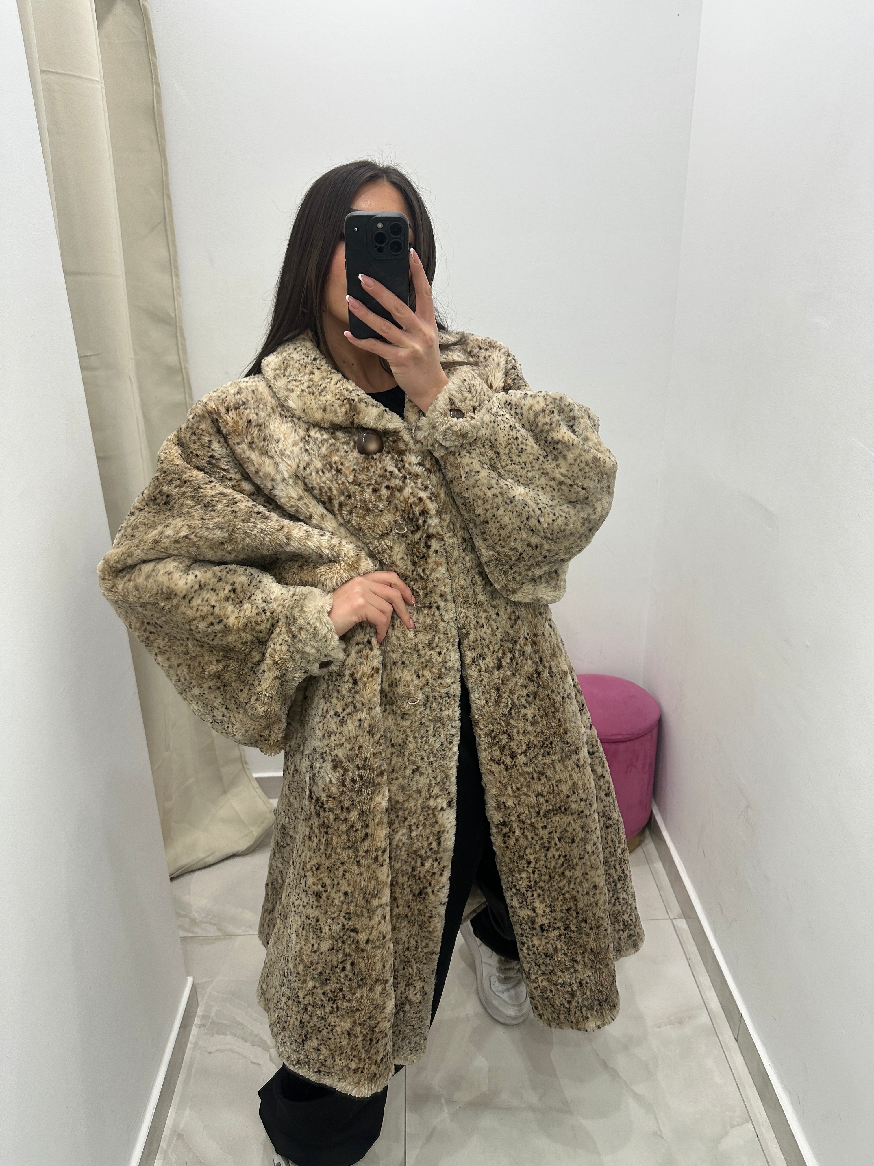 Pelliccia vera vintage animalier