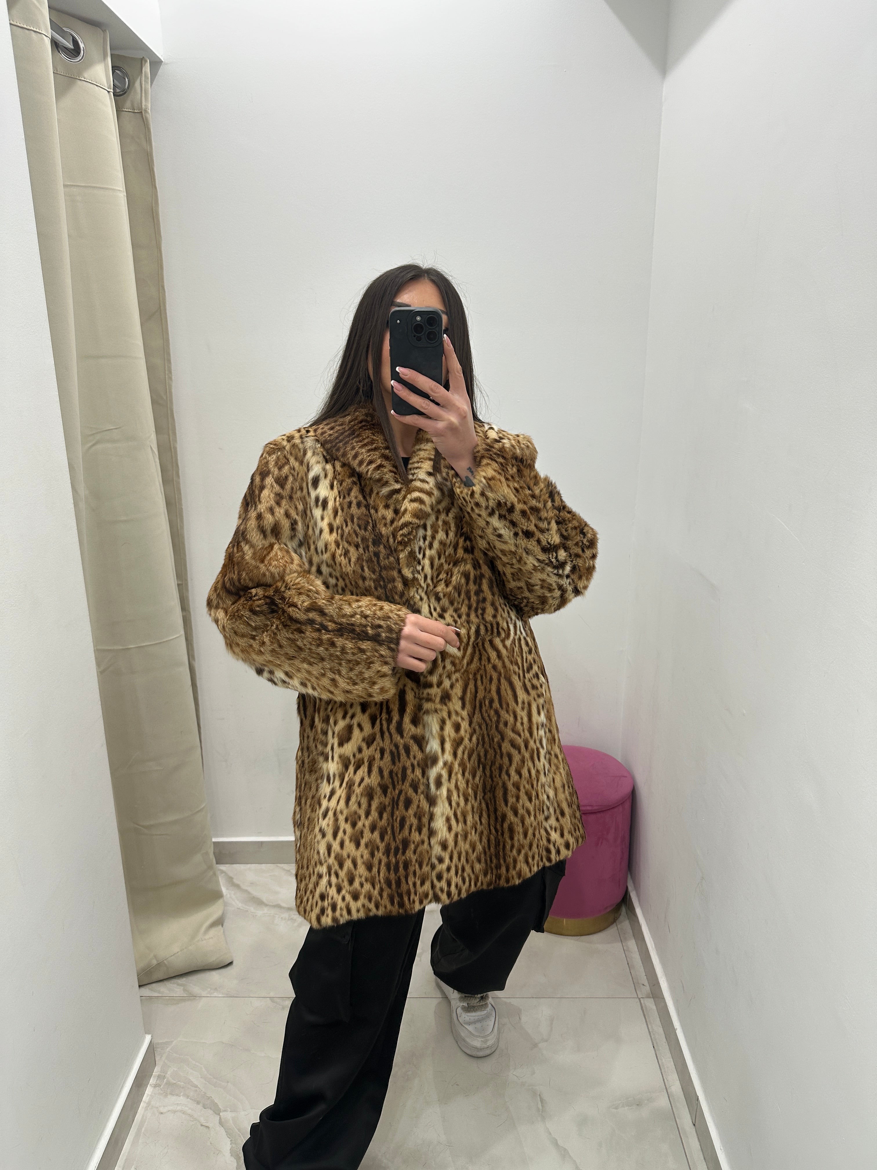 Pelliccia vera vintage animalier