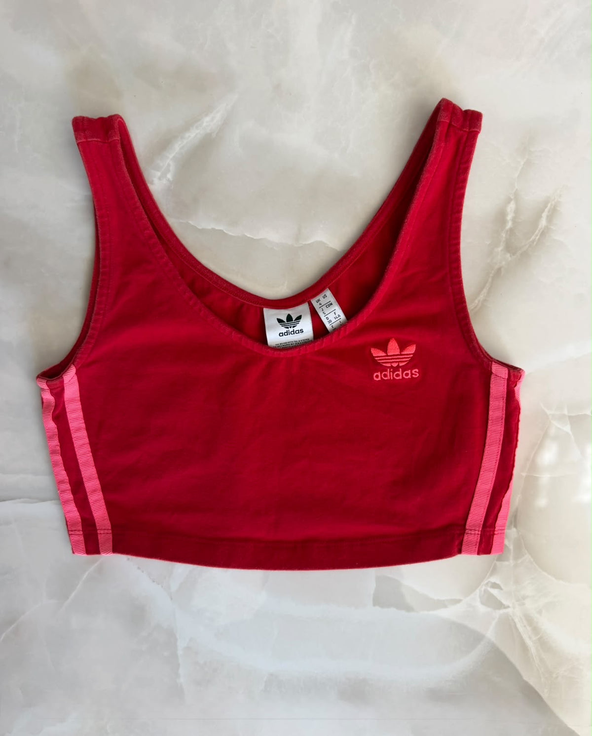 Top vintage sportivo rosso