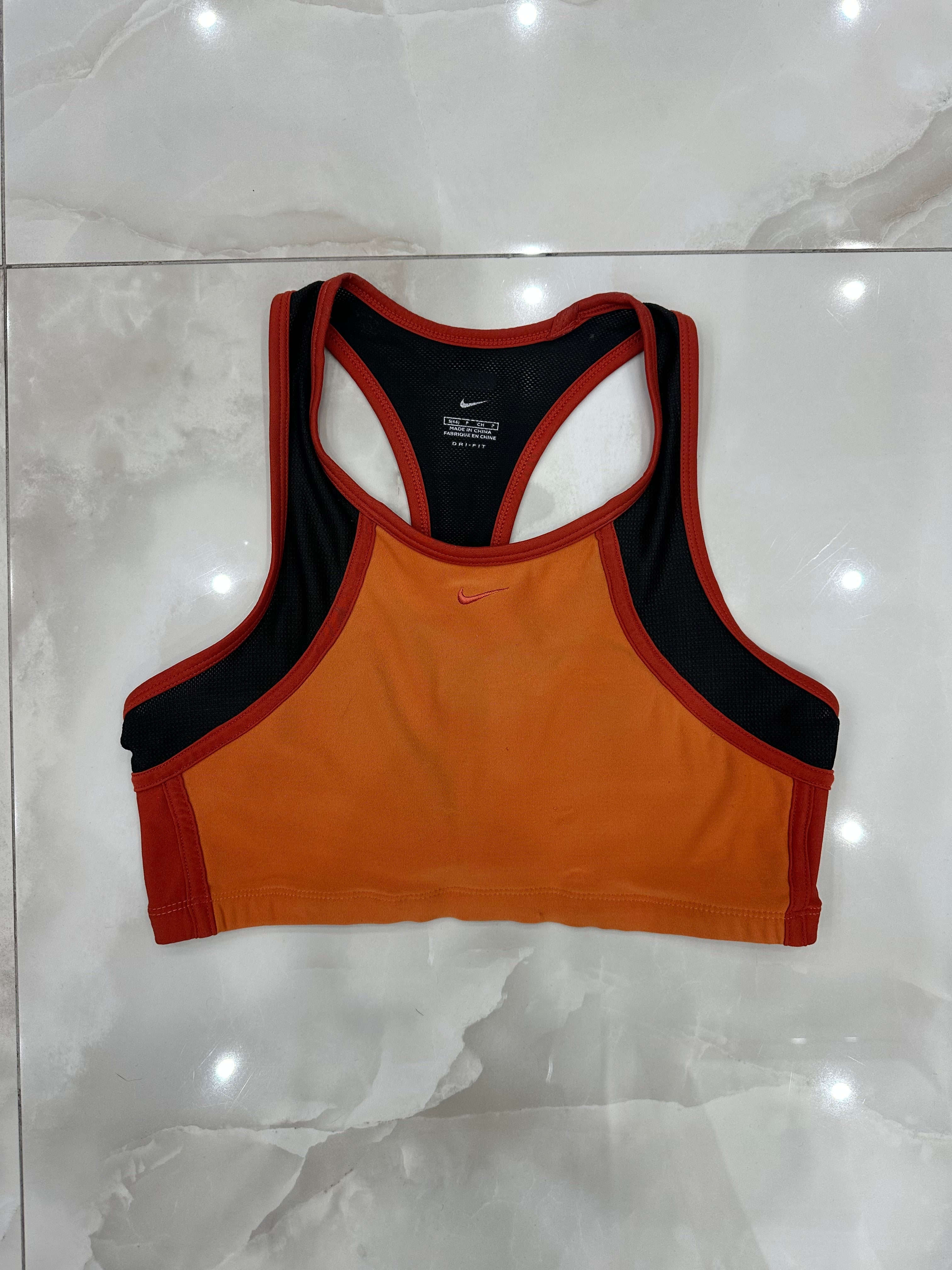 Top vintage arancione