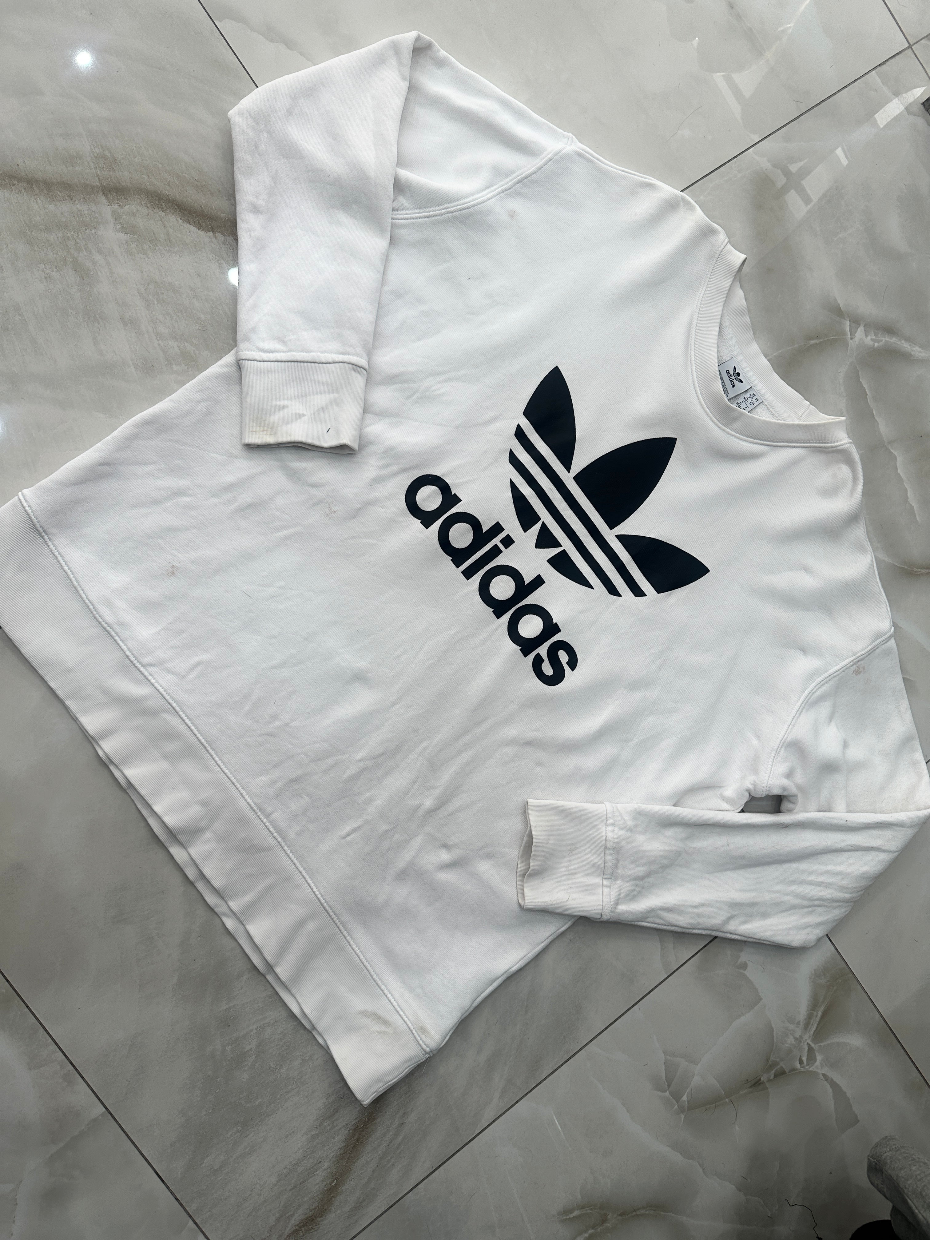 Felpa vintage bianca