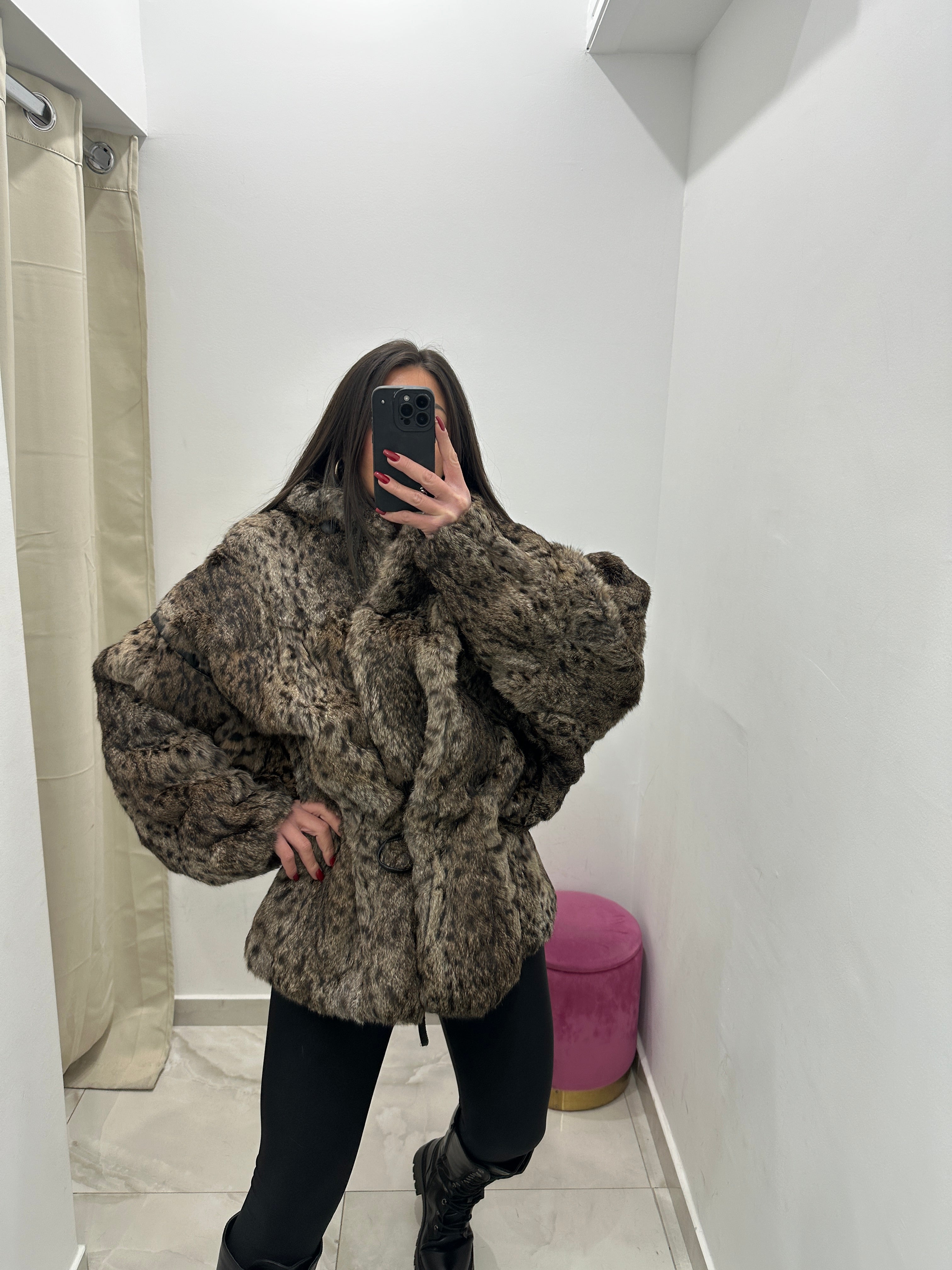 Pelliccia vera vintage animalier