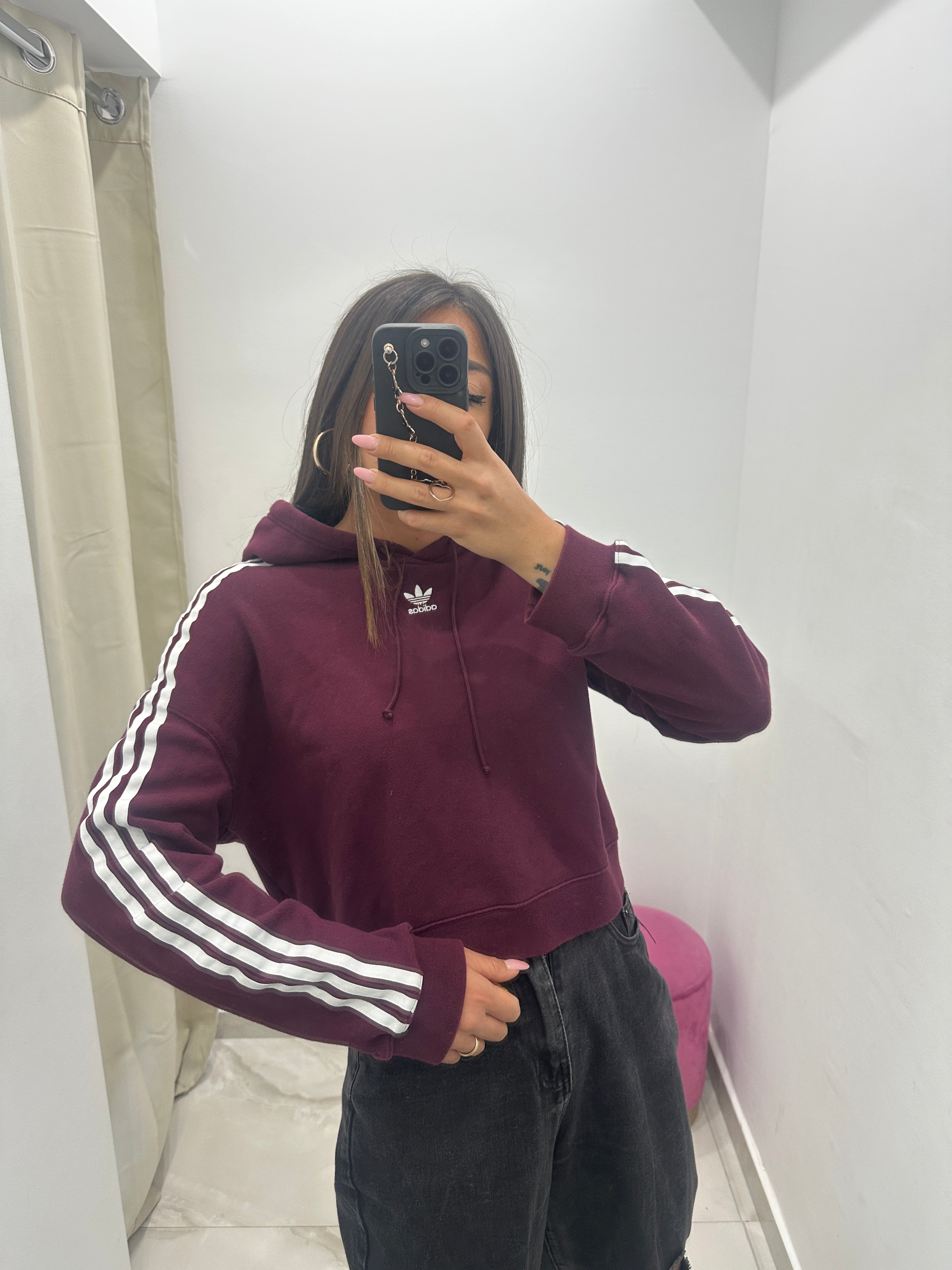 Felpa Vintage Adidas Crop