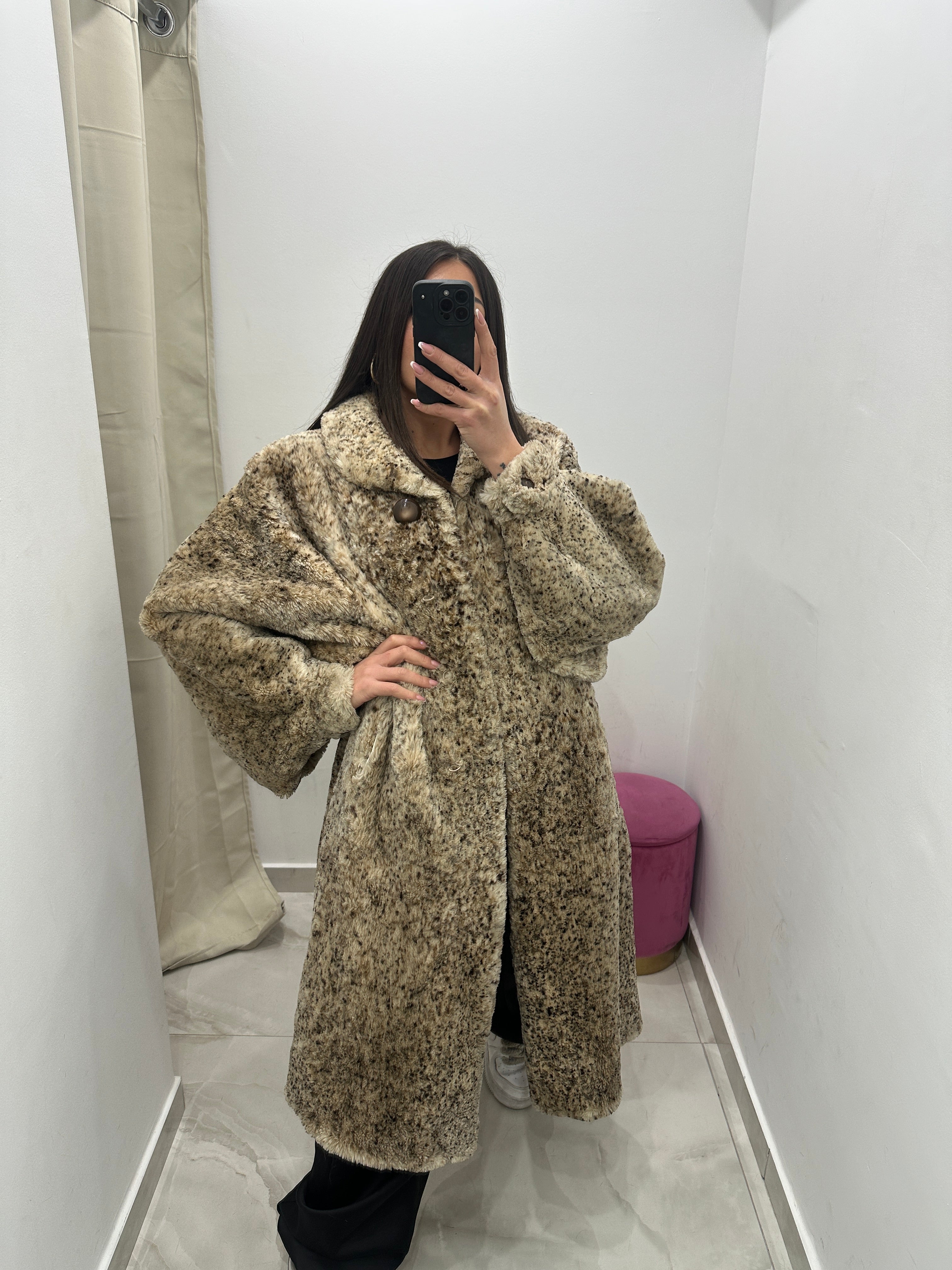 Pelliccia vera vintage animalier