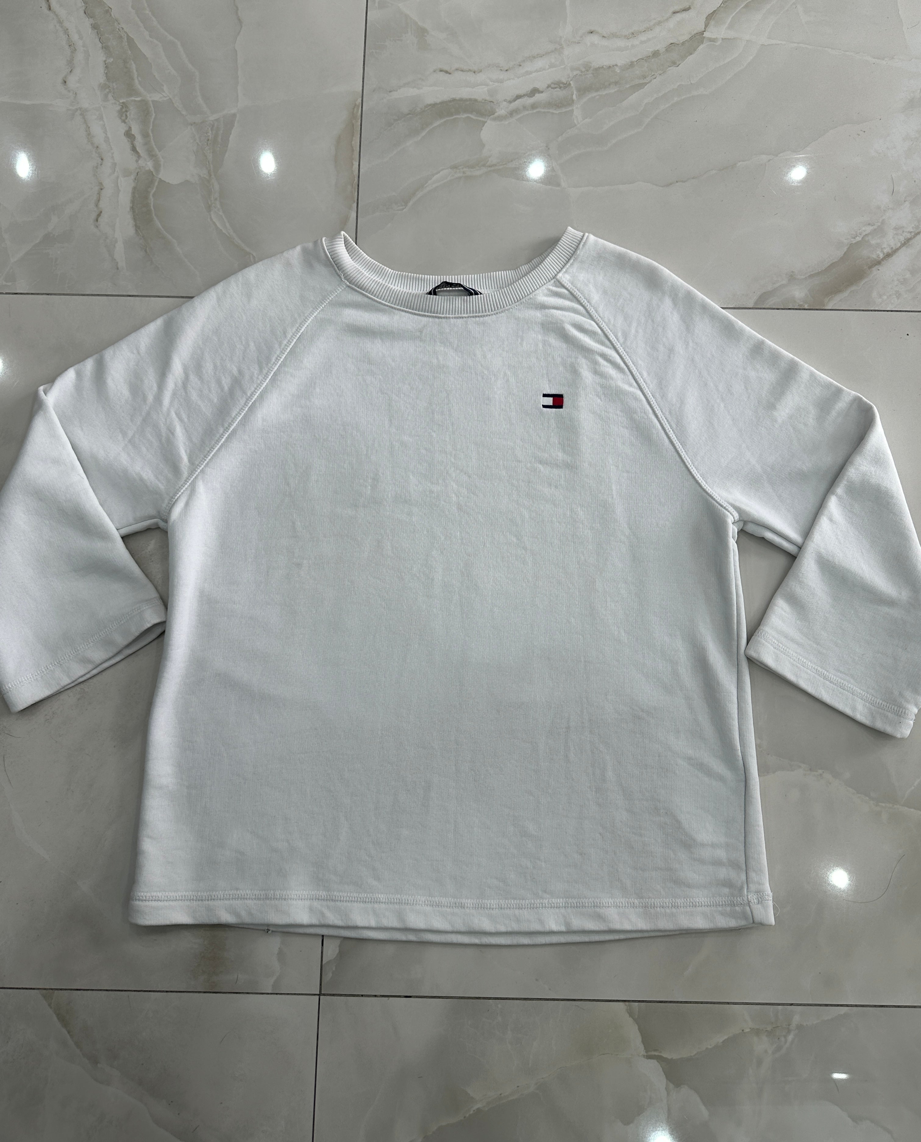 Felpa vintage bianca