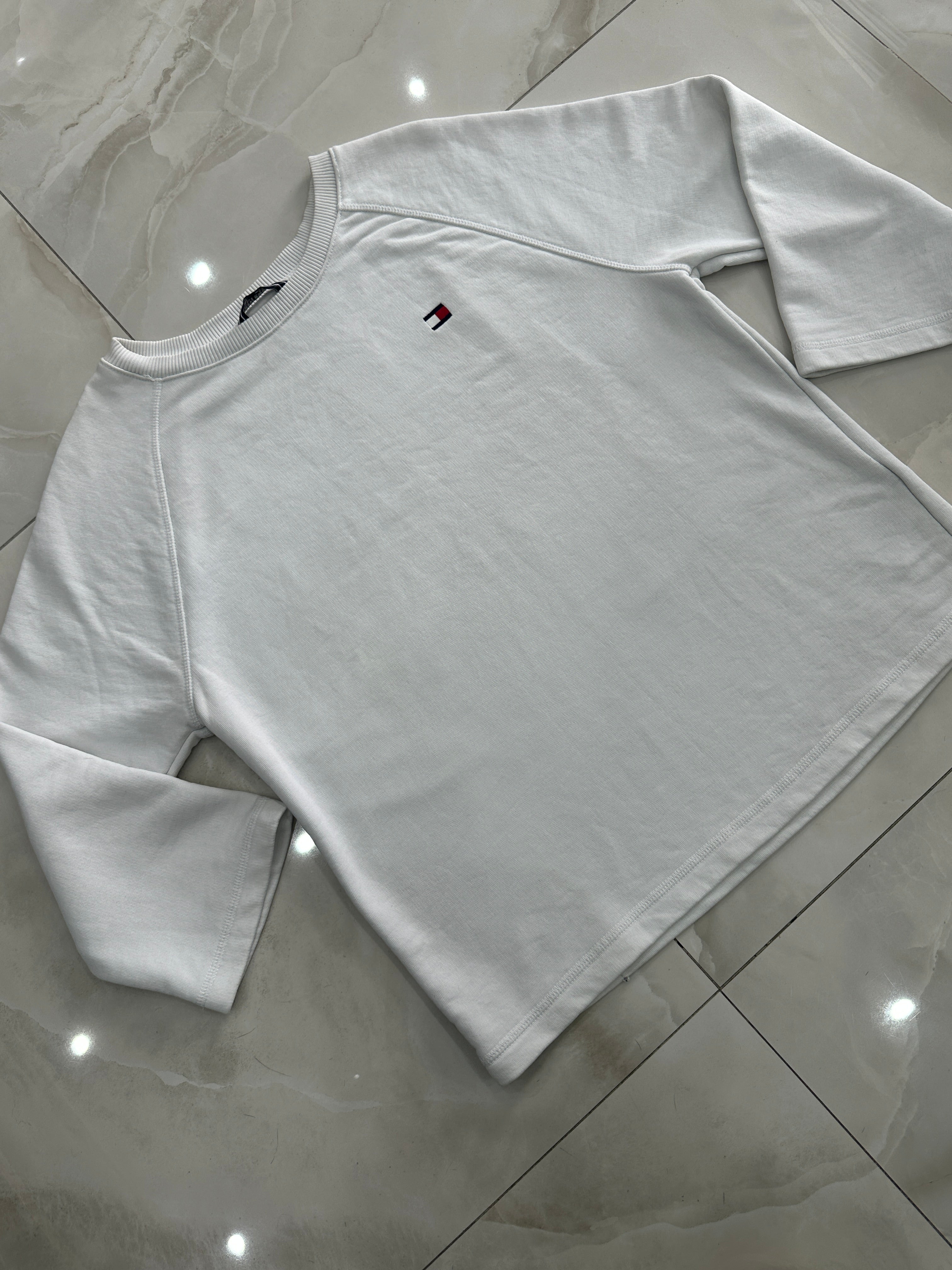 Felpa vintage bianca