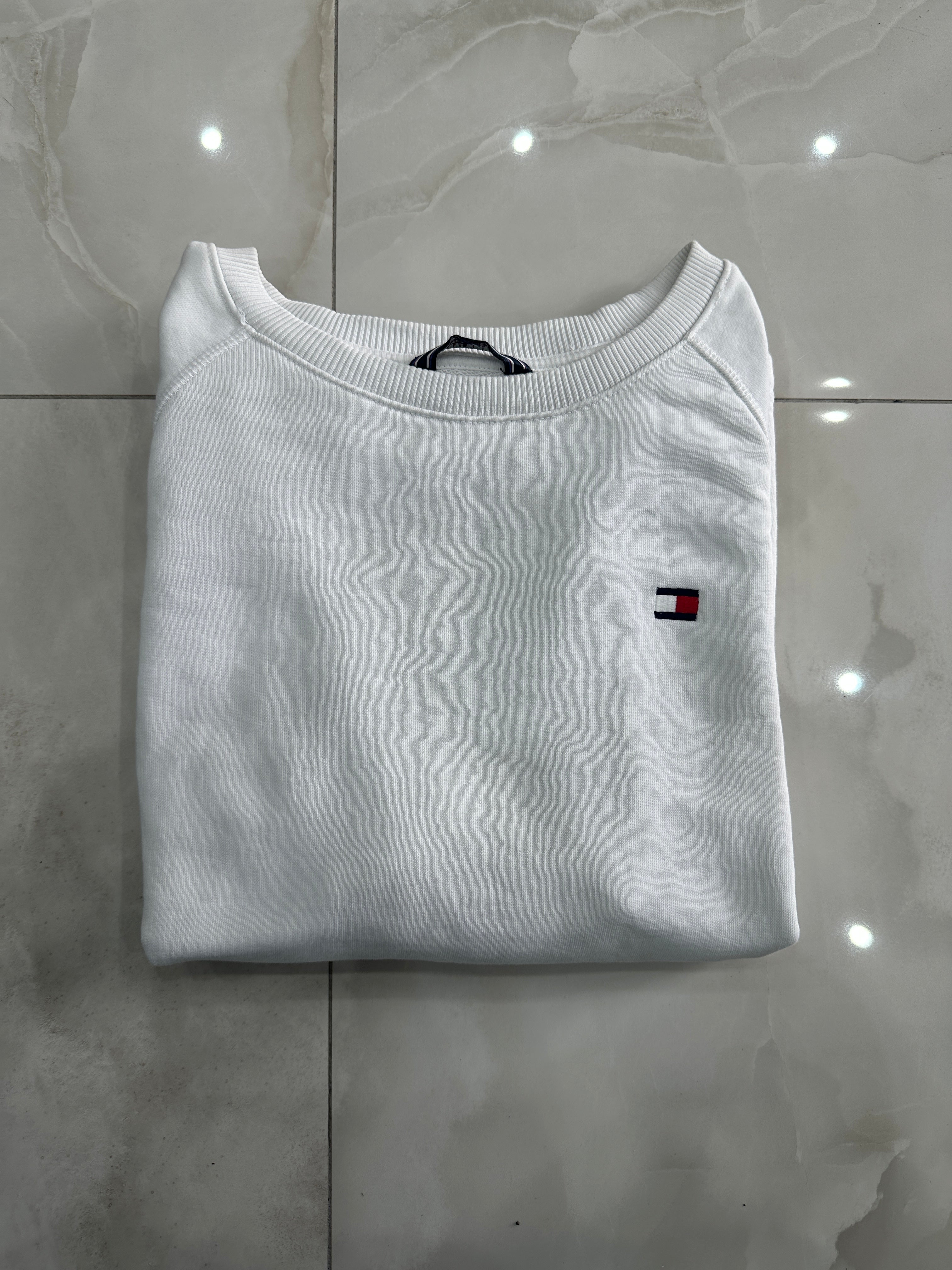 Felpa vintage bianca