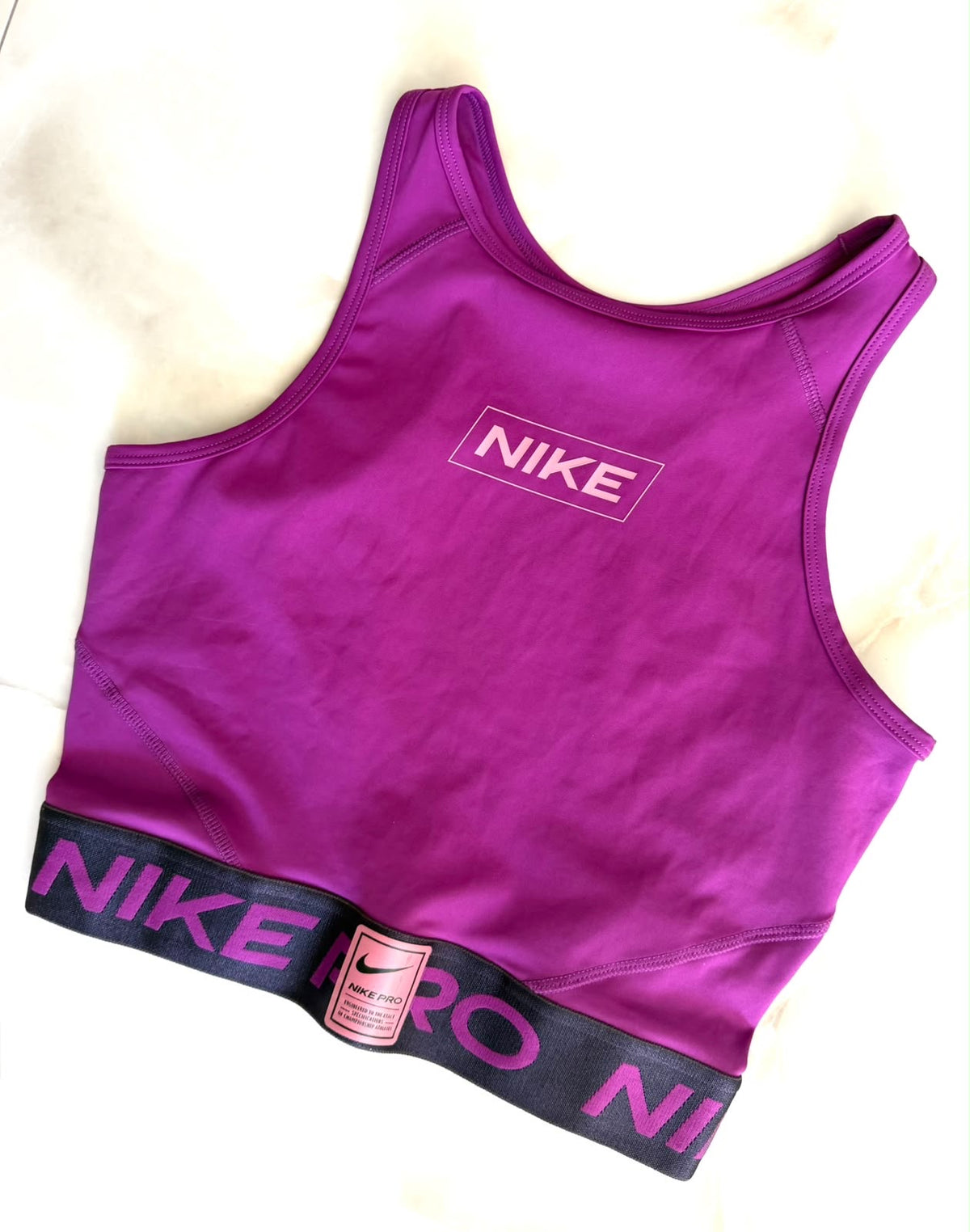Top vintage sportivo viola