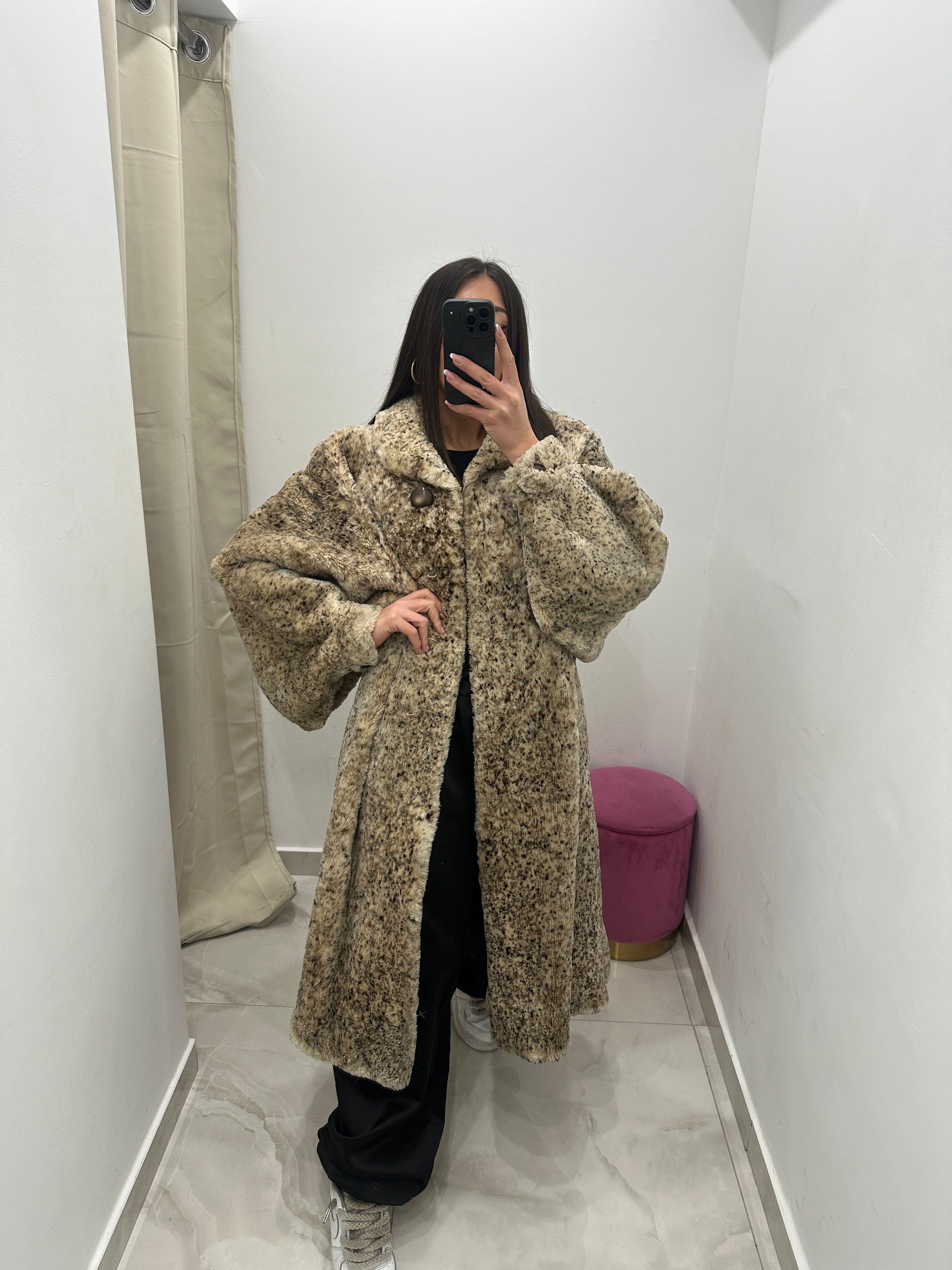 Pelliccia vera vintage animalier