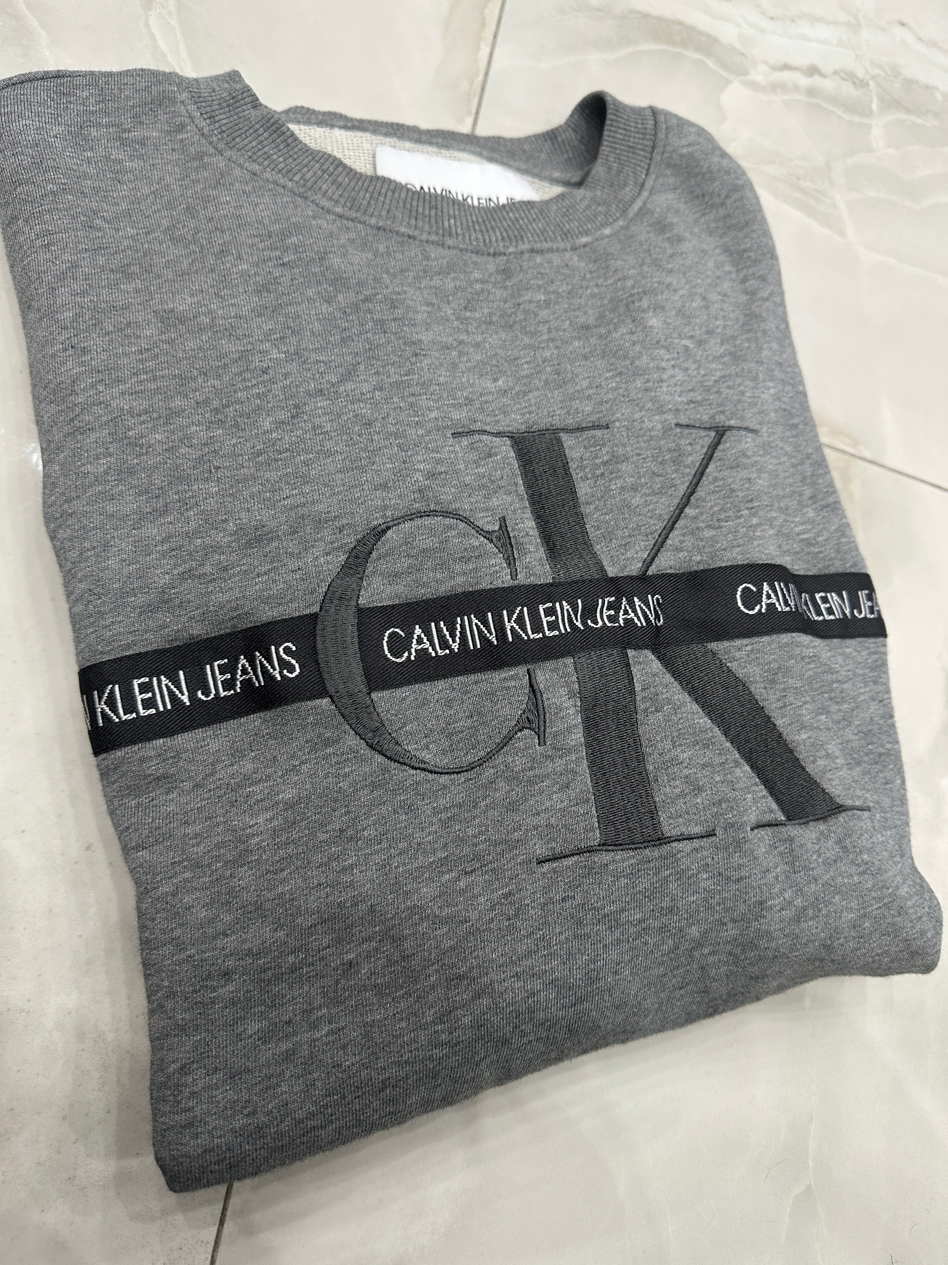 Felpa vintage grigia