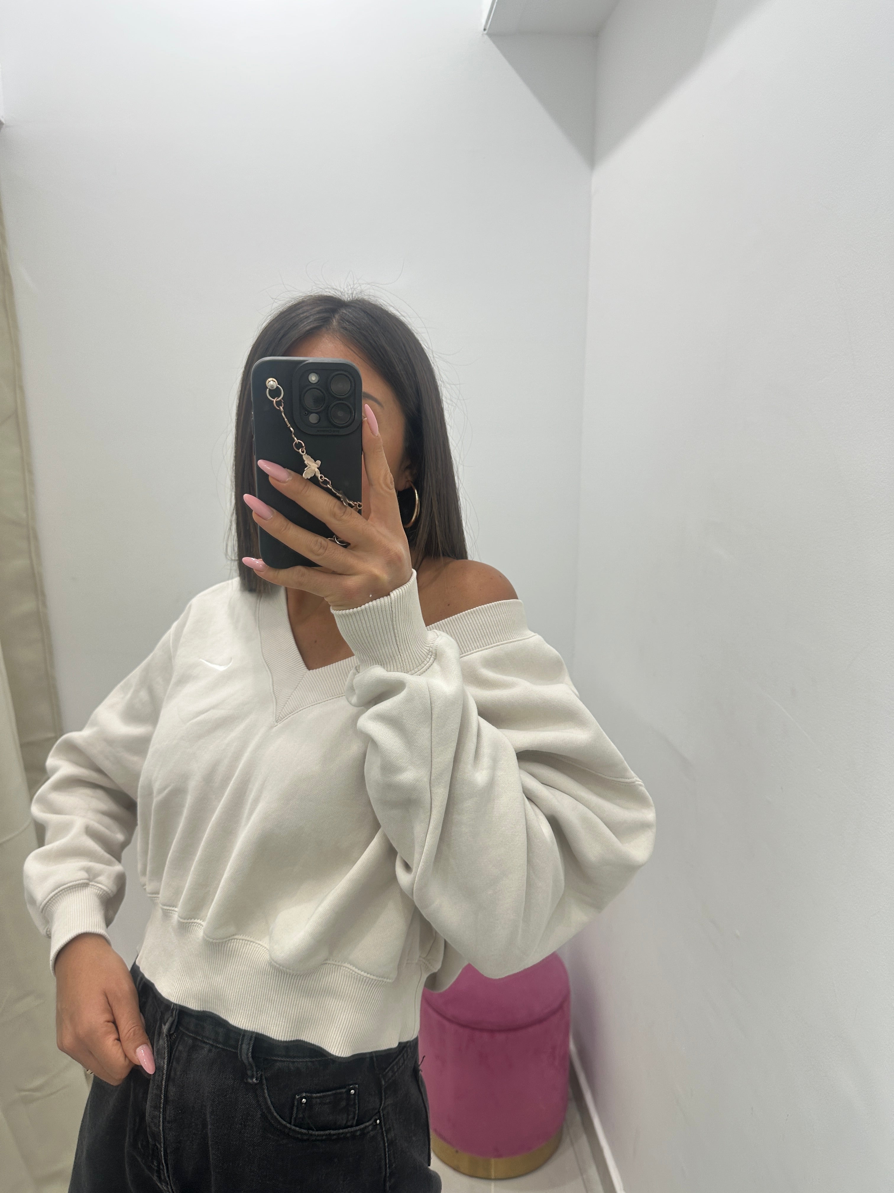 Felpa Vintage Nike Crop