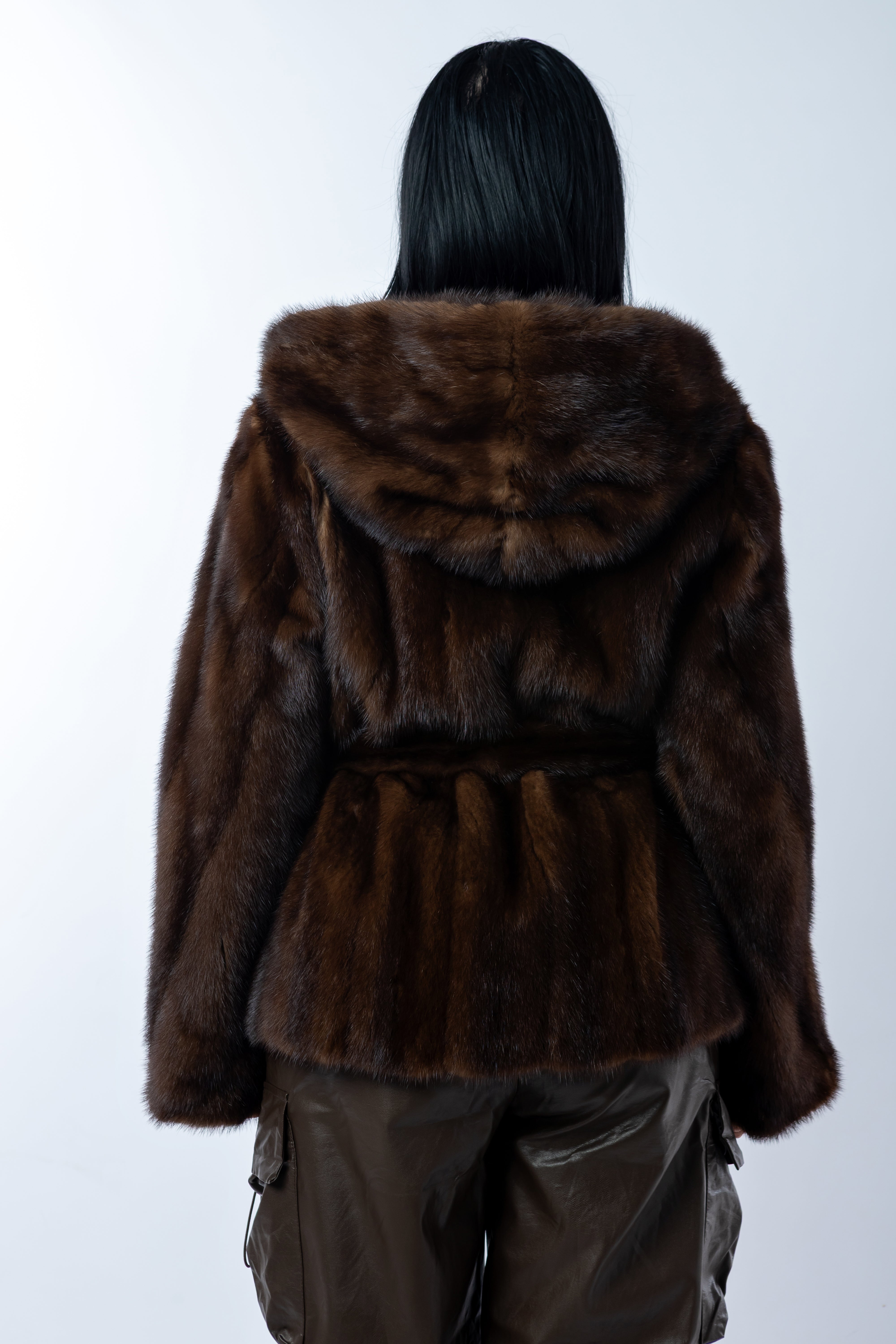 Pelliccia visone brown