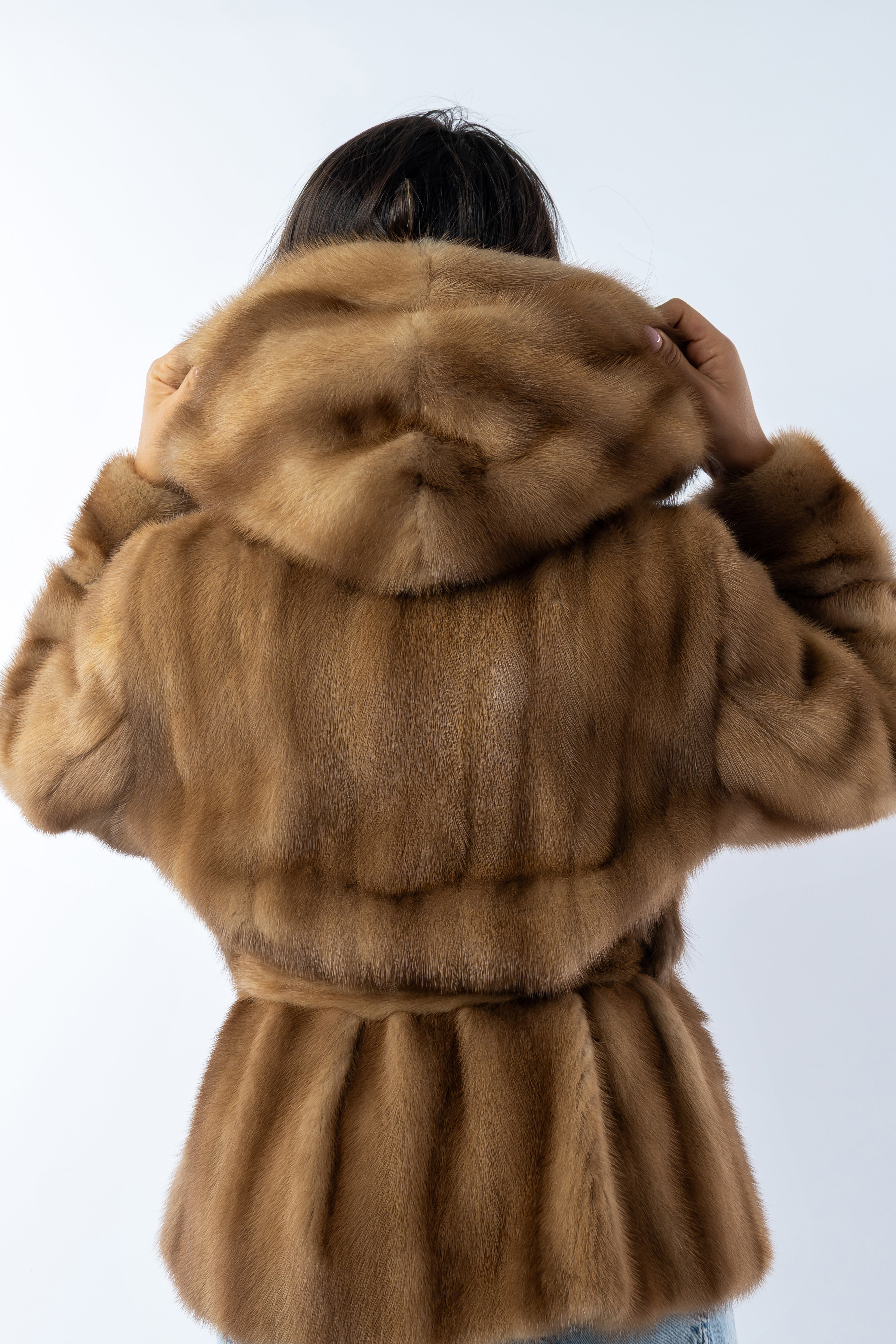 Pelliccia visone honey