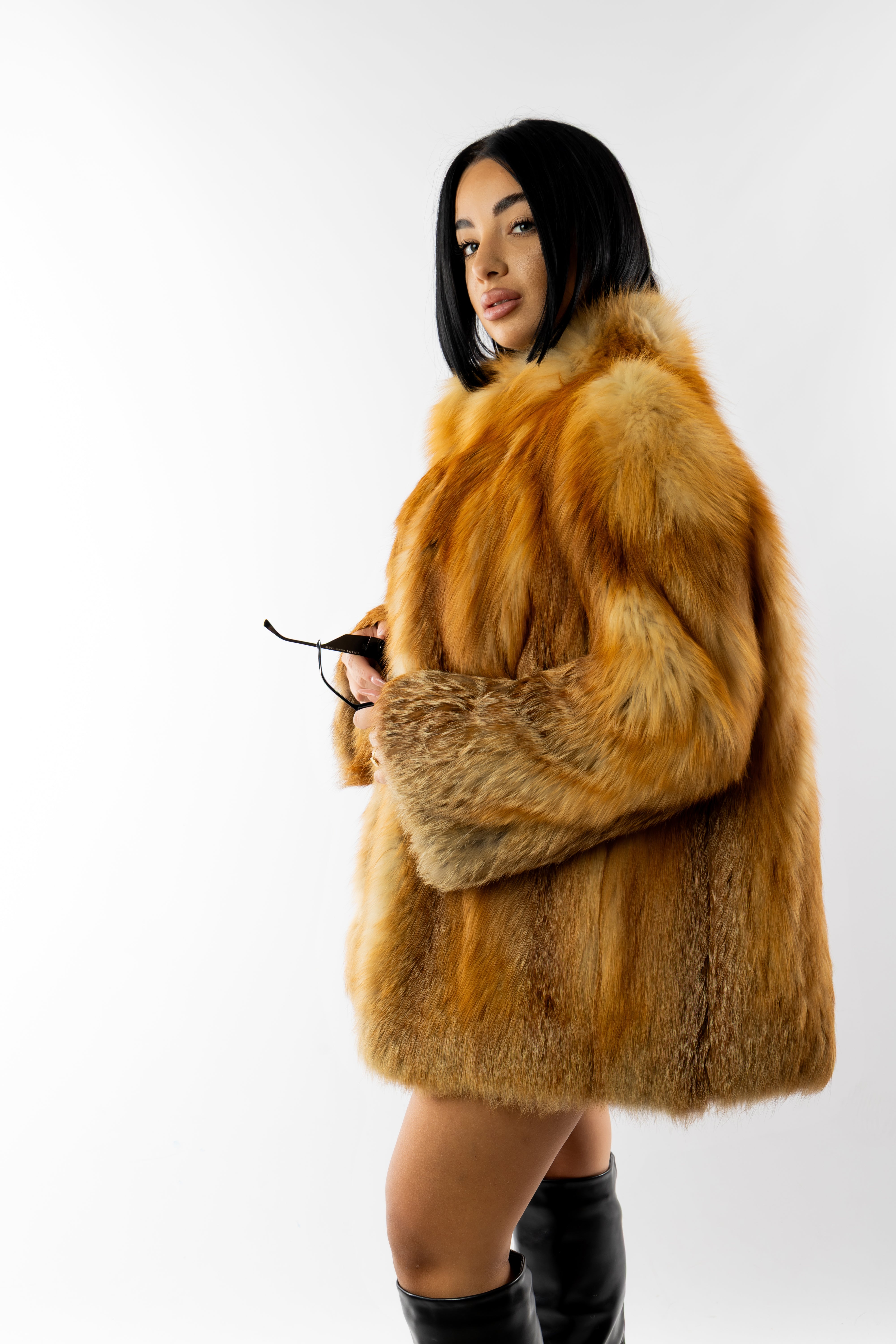 Pelliccia volpe rossa vintage