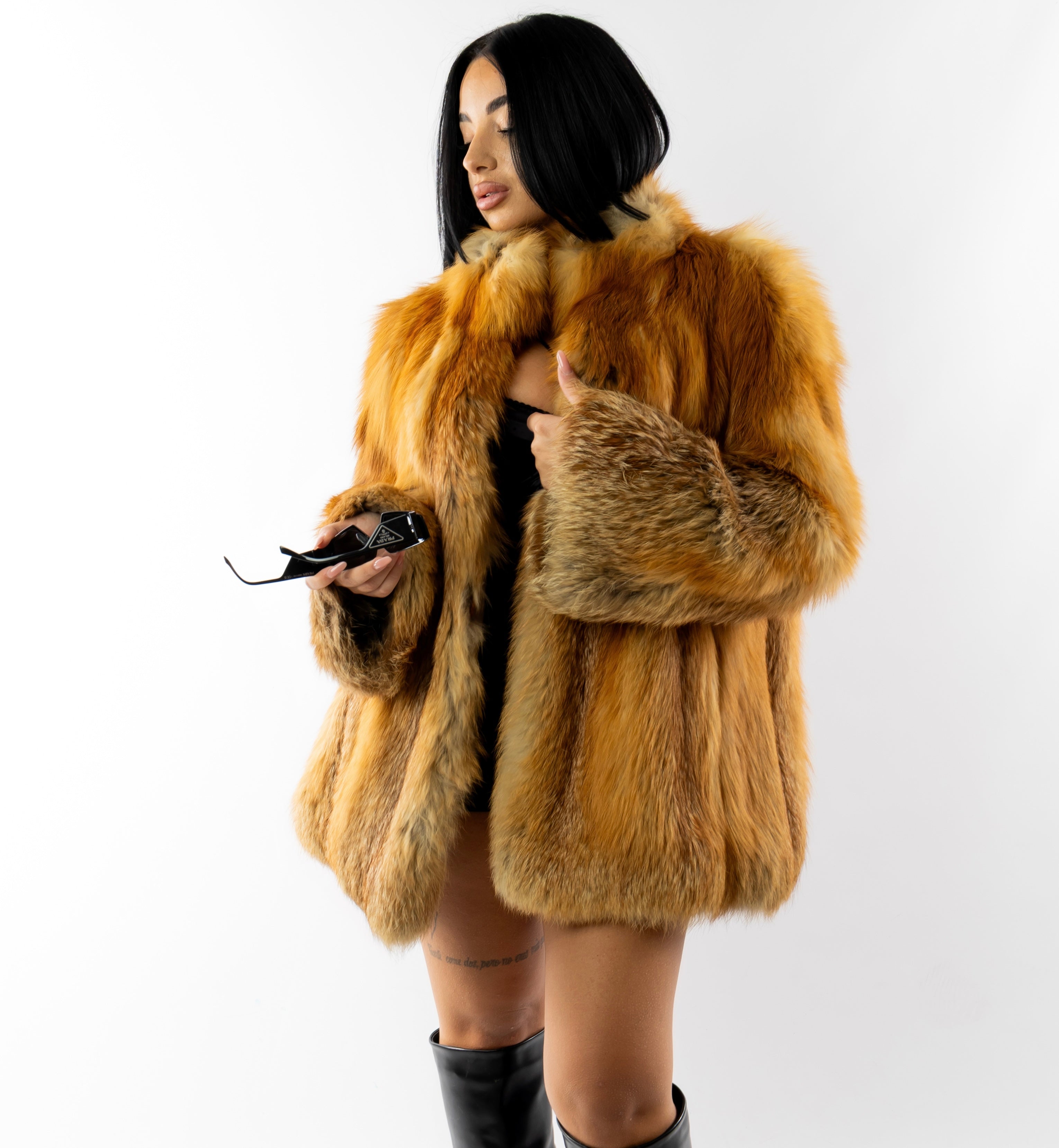 Pelliccia volpe rossa vintage