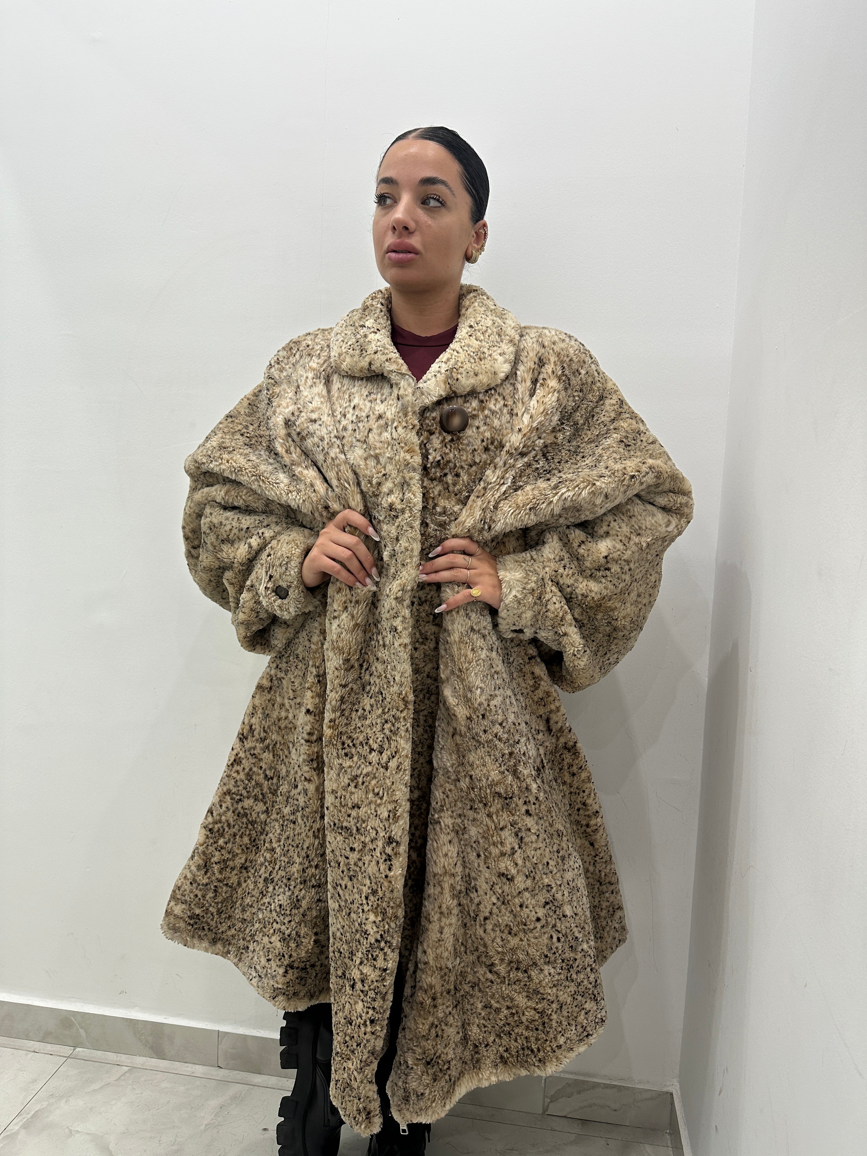 Pelliccia vera vintage animalier