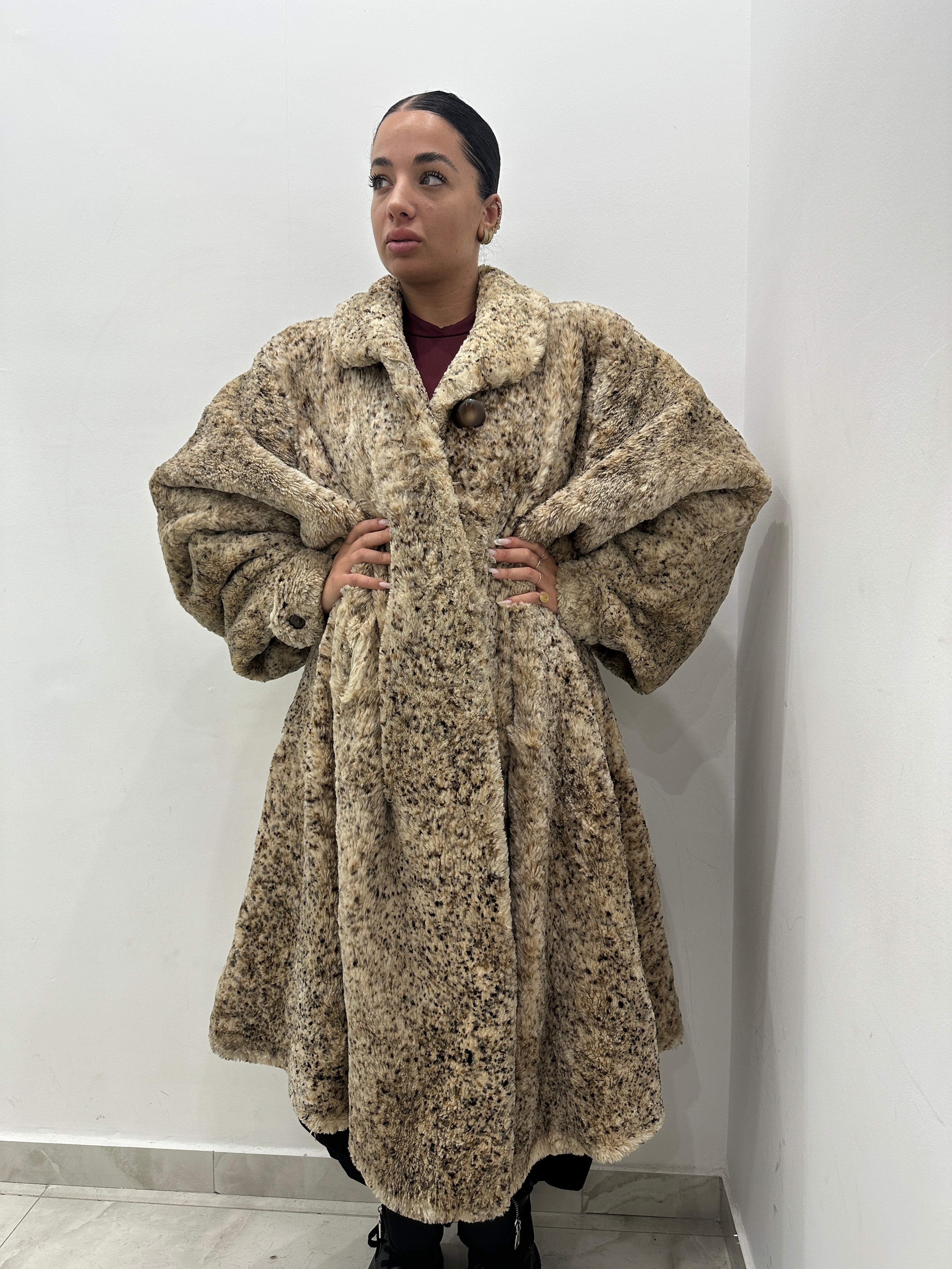 Pelliccia vera vintage animalier