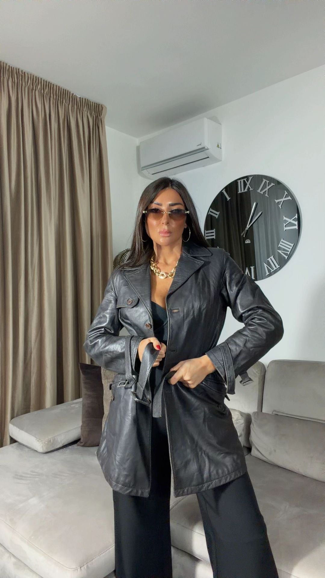 Giacca vintage in pelle